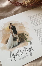 Load image into Gallery viewer, Days in the Sun - Wedding Vow Print