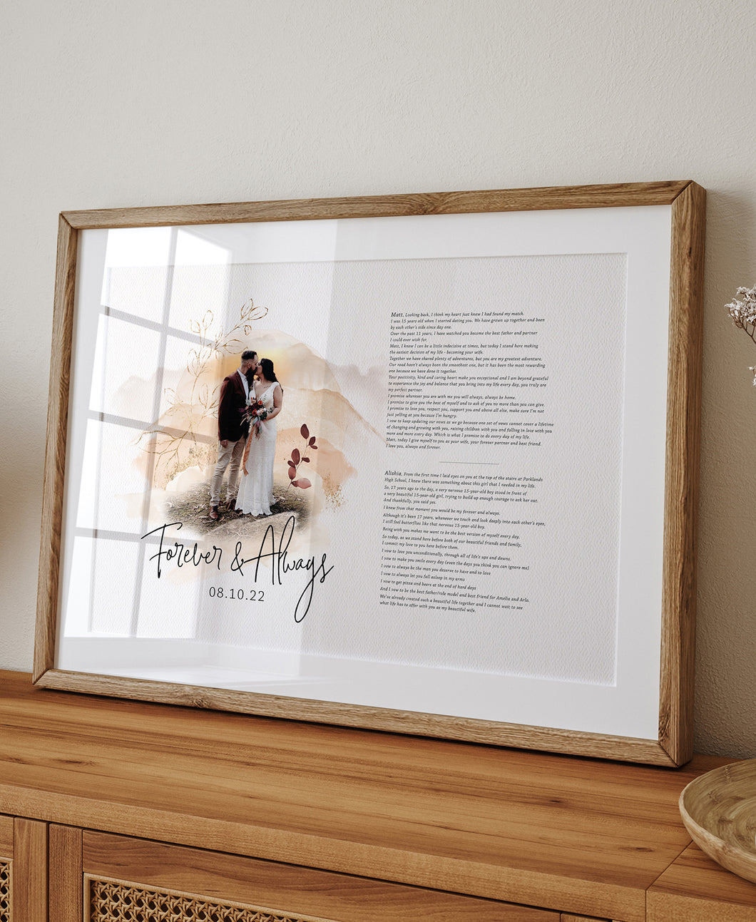 Days in the Sun - Wedding Vow Print