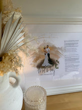 Load image into Gallery viewer, Days in the Sun - Wedding Vow Print
